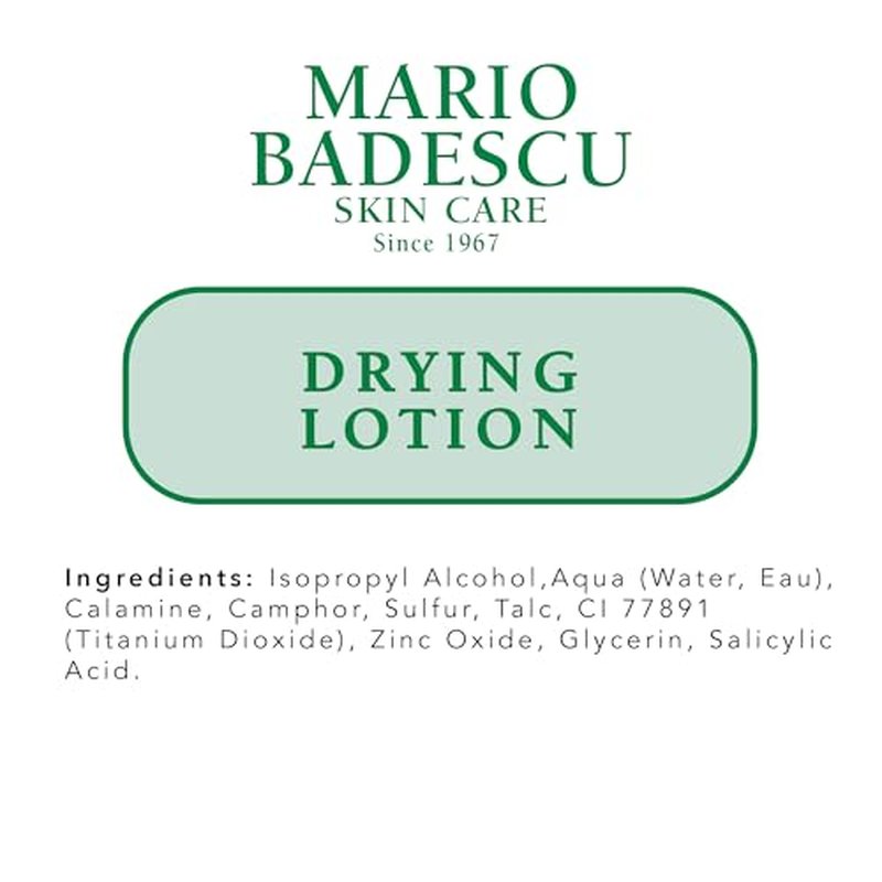 Mario Badescu AM/PM Blemish Kit, Includes Drying Lotion Spot Treatment with Salicylic Acid and Sulfur (1 Fl Oz) AND Drying Patch Facial Stickers, Invisible Pimple Patches (12 Count)