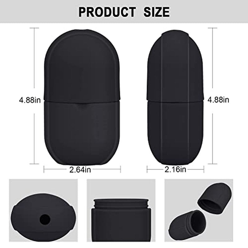 Ice Roller For Face and Eye, Ice Facial Roller Massage Shrink Pore Skin Care Tools, Reusable Ice Stick Remove Dark Circle, Ice Face Mold Sphere Face Ice Cubes for Brighten Lubricate Fine Lines Black