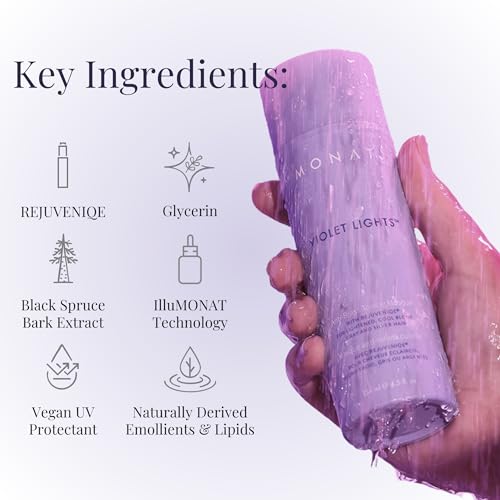 MONAT Violet Lights Anti-Brass Toning Masque ? Natural Radiance ? Illuminate Your Hair Naturally ? Tone Unwanted Brassiness