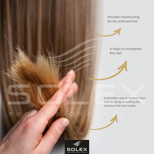 SOLEX Moroccan Argan Oil Shampoo - Sulfate & Paraben Free - Anti Dandruff - Treatment for Men & Women Hair Thickening Volumizing Products, (1 pack x 33.8 Fl Oz. / 1000 mL)