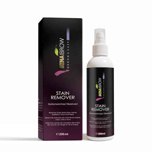 Mina Henna Tint Stain Remover, Softly removes hair color from the scalp, skin around from the eyebrows, hair, beard and mustache quickly and gently 200ml, colorfix hair color remover