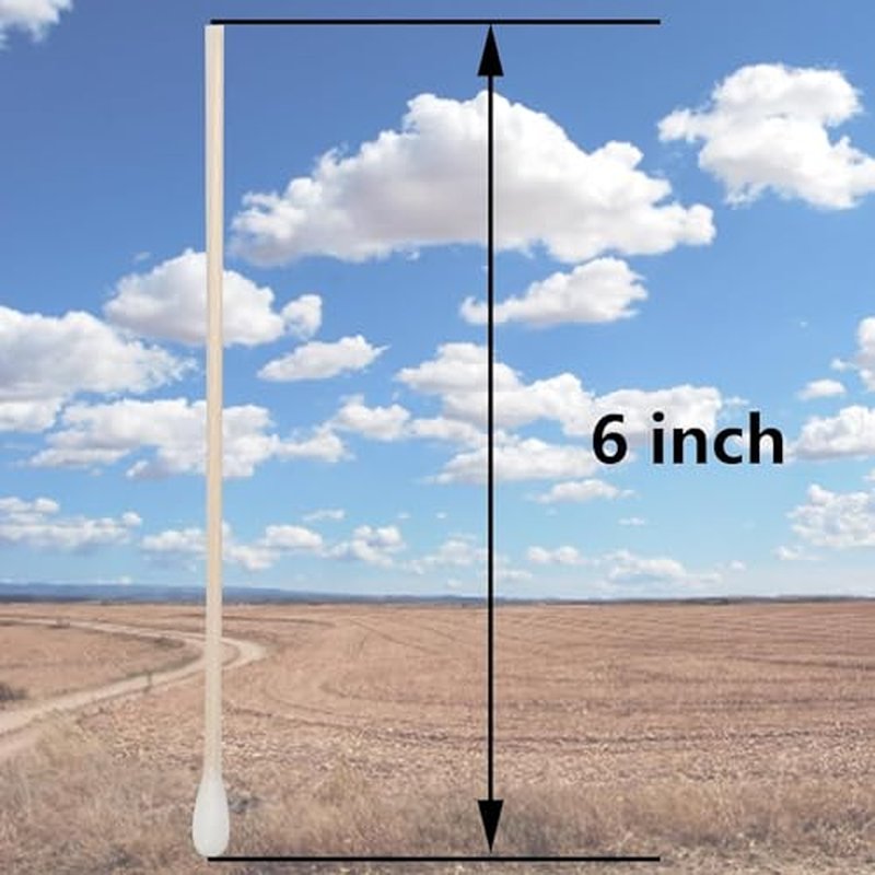 6 Inch Long Cotton Swabs,2000pcs Cotton Swabs,Long Cotton Swabs with Wooden Handle,Great for Gun Cleaning,Pet Care and Makeup