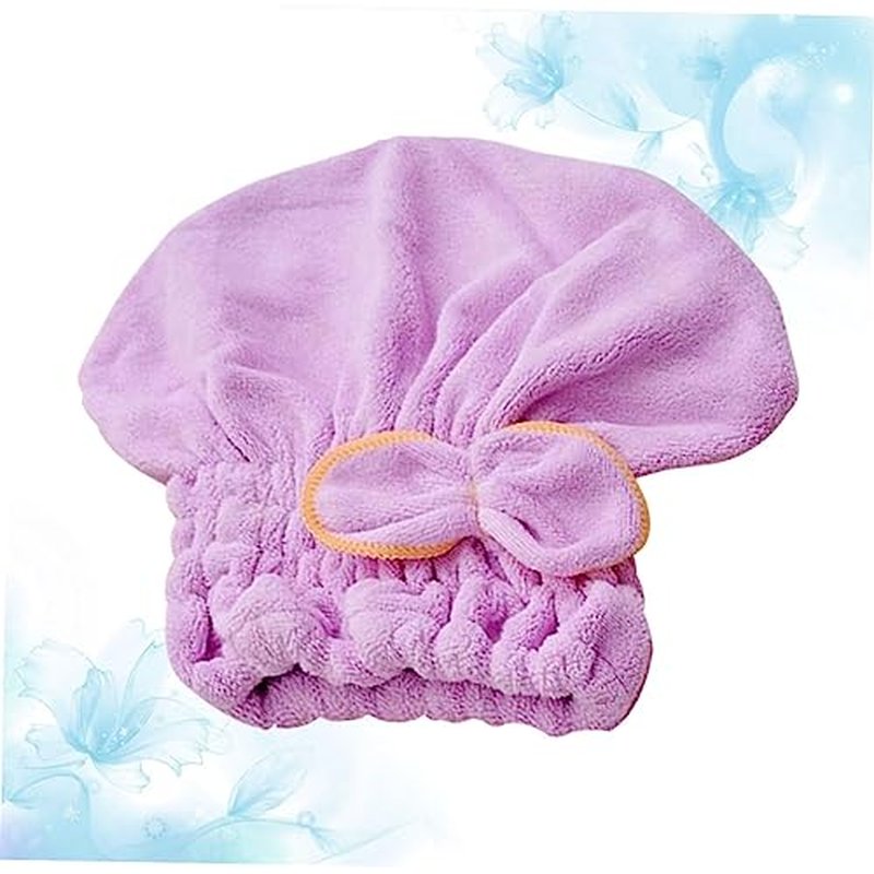 FOYTOKI Hair Drying Cap Quick Dry Towel Turban Towel Hair Long Hair Shower Hat for Hair Handkerchiefs for Women Towel for Hair Shower Head Quick Dry Head Turbans Violet