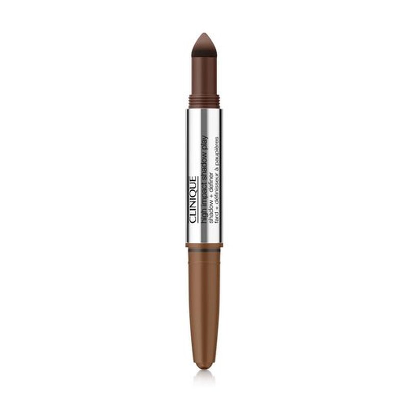 Clinique High Impact Shadow Play™ Shadow + Definer | Crease Proof, Water Resistant + Safe For Sensitive Eyes, Rum And Cola, 1 Count