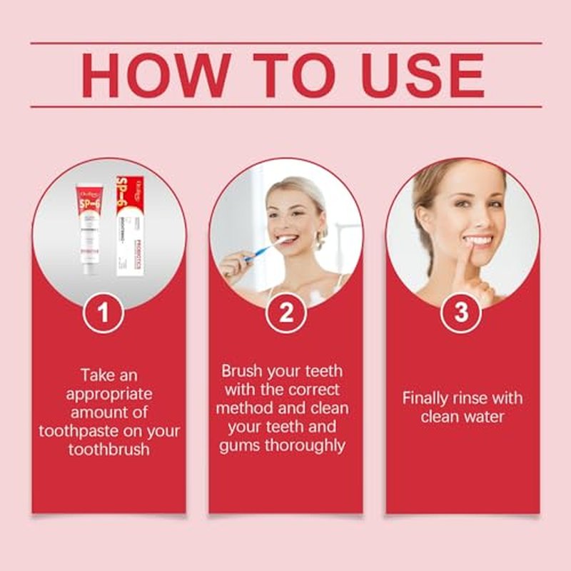 Sp6 Probiotic Toothpaste, Sp-6 Probiotic Toothpaste, Sp-6 Toothpaste, Sp6 Ultra Whitening Toothpaste, Sp-6 Toothpaste Oral Health Management, Fresh Breath(1pcs)