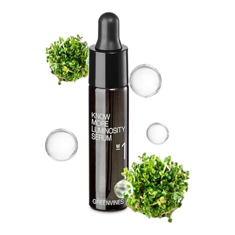Greenvines Luminosity Hydrated & Anti-Aging Serum | Prevent Pre-mature Aging Sign for Smooth, Radiant Skin | Sensitive, Damaged Skin Work | 0.3 Fl oz