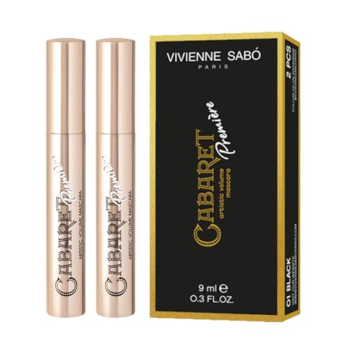 Vivienne Sabó Paris - Classic Everyday Mascara Cabaret Premiere, Cruelty Free, Black, Made in Europe, DUO Pack (2 pieces)