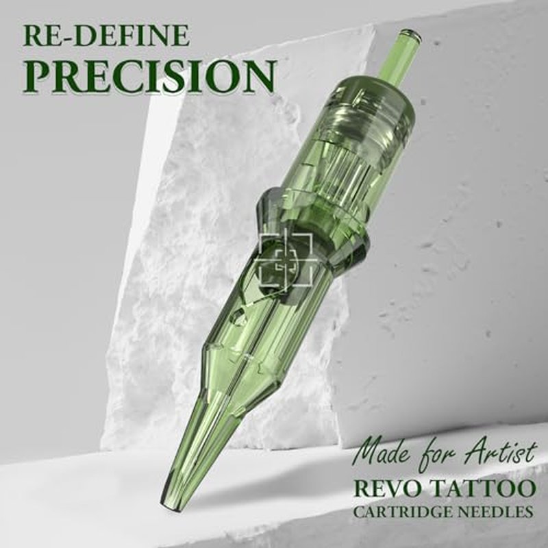 INKin REVO Tattoo Cartridges Magnum 17M1, Tattoo Cartridges #12 Standard 0.35mm Mag Disposable Tattoo Needles With Stay-Sharp Needles Long Taper 20Pcs with Professional Membrane For Tattooing(R1217M1）