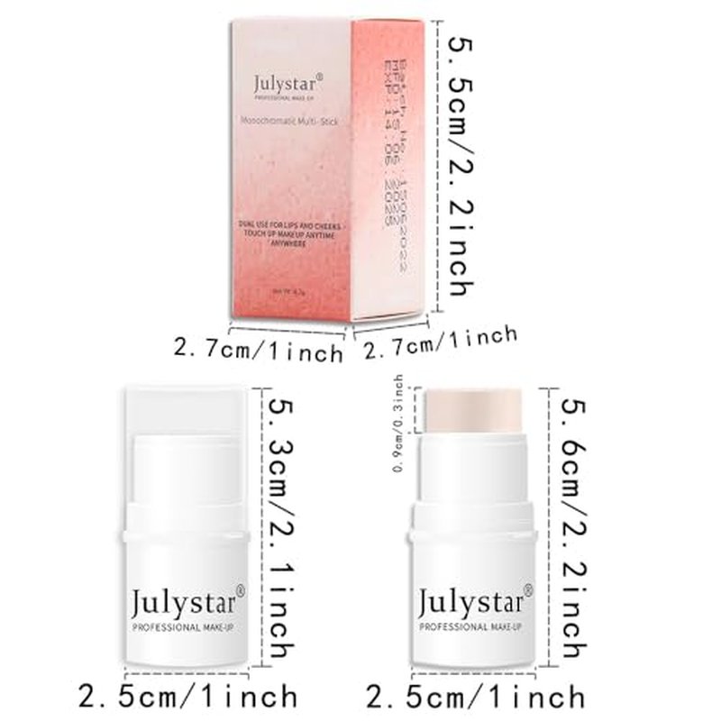 Cream Contour Sticks,Highlighter & Cream Blush Stick,Facial Shaping Makeup Sticks for Women,Face Make Up Sticks,Easy to Sculpt the Face and Create a Lightweight Finishing Makeup (#1, 0.7OZ)