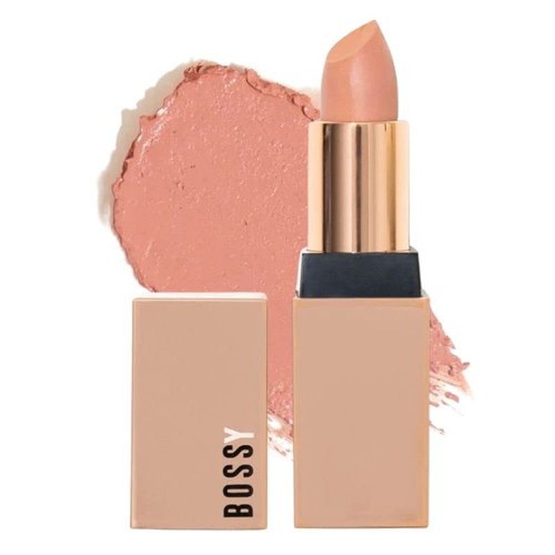 Bossy Cosmetics Matte, Long Lasting, Hydrating Vegan Lipstick with Vitamin E and Watermelon Seed Oil (Graceful - Light Pink Color)