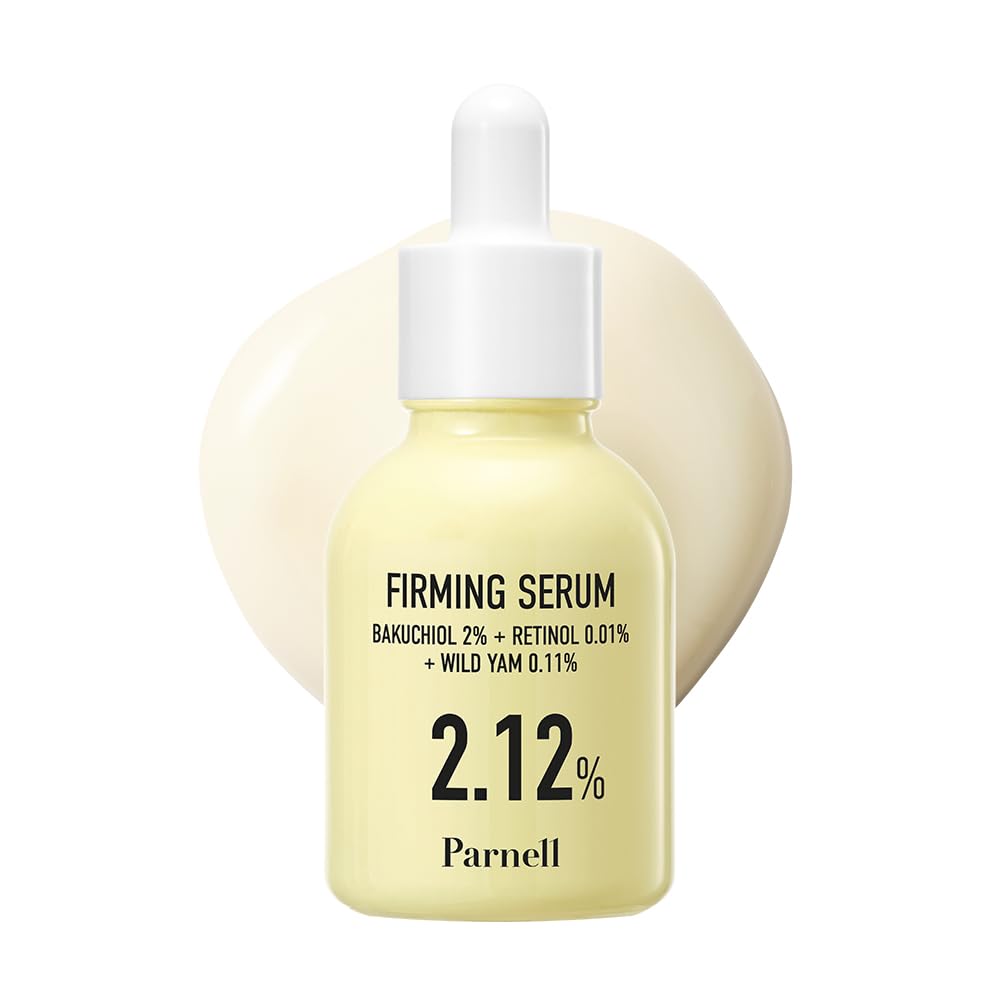 Parnell Bakuchiol & Friming Serum with Wild Yam 2.12% Concentrate (1.01 fl.oz) | Plant-Based Anti-Aging & Firming Treatment for Smoother, Youthful Skin | K-Beauty
