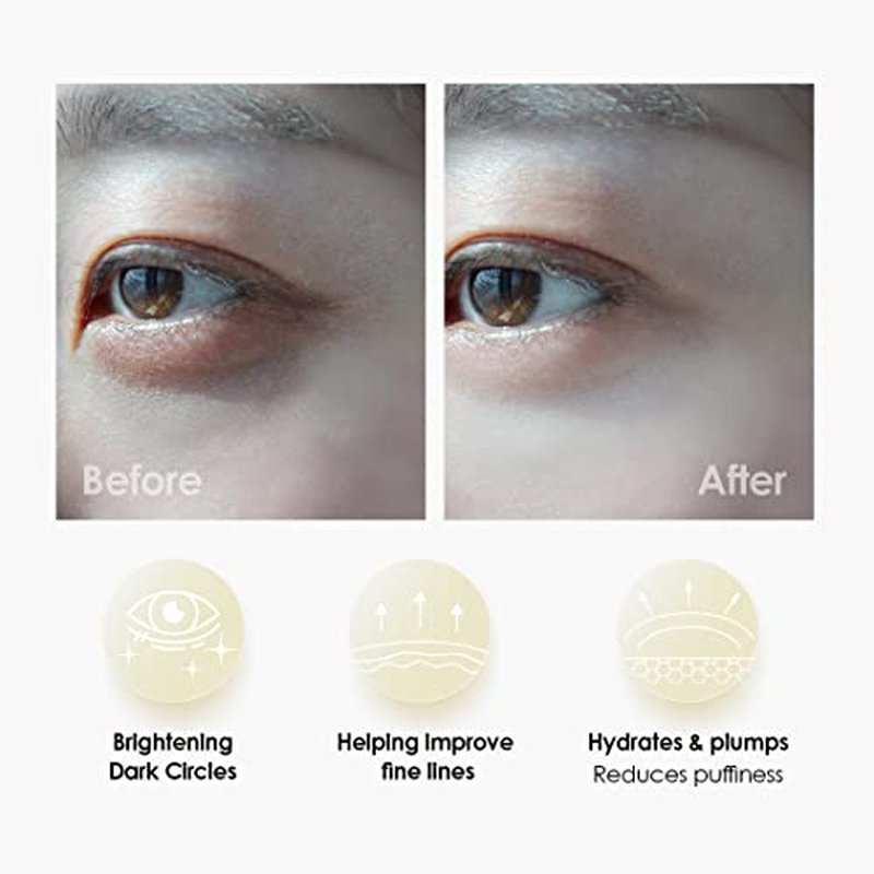 Sweet Dreams Collagen Glow Gold Eye Masks l Under Eye Patches for Beauty & Self Care Wrinkle Patches l Puffy Eyes and Dark Circles Treatments Collagen, Niacinamide, Hyaluronic Acids, Peptides