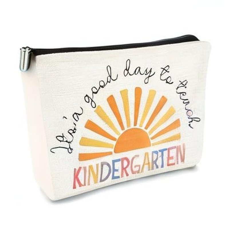 BARPERY Kindergarten Teacher Gift,It's a good day to Teach Makeup Bag,Cosmetic Bag Zipper Travel Toiletry Bag,Teacher Birthday Gifts,Best Teacher Gifts