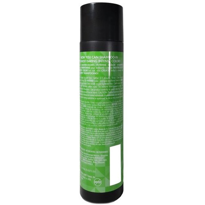 Watercolors Intense Color Depositing Shampoo, Semi Permanent Hair Color 8.5 fl oz - GREEN