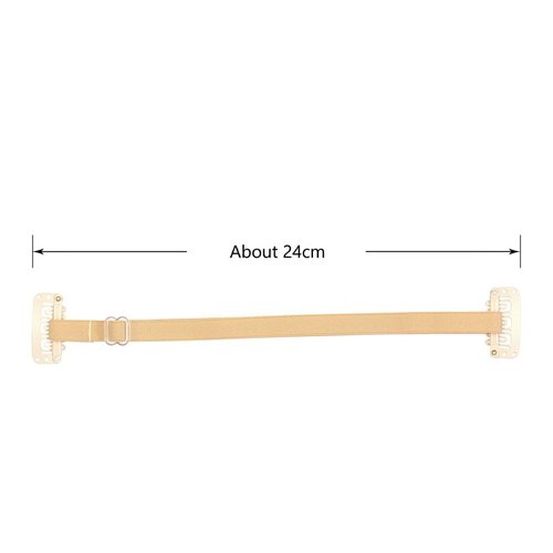 YTBYT 4 Pcs Facelift Bands with Clips Invisible Face Stretching Lifting Strap Adjustable Elastic Band Face Slimming Band (24cm Blonde Single Bands)