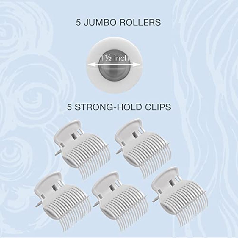 Wicked Glinda Hot Roller Set by Conair - Hot Rollers for Long, Medium, and All Hair - Hair Curler - Hair Roller Clips Included - 1 1/2-inch Rollers