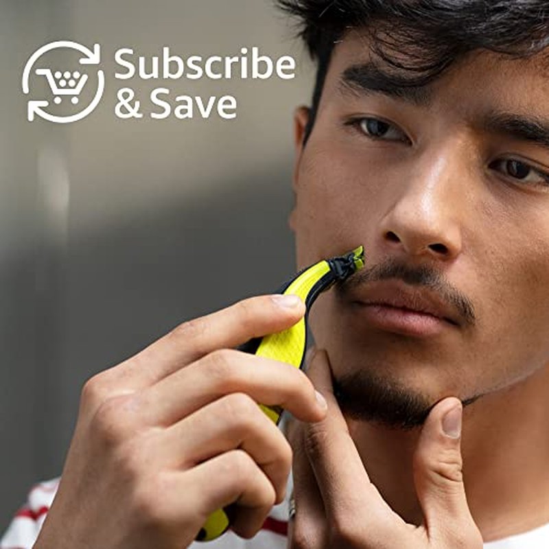 Philips Norelco OneBlade 360 with Connectivity Hybrid Face, Electric Beard Trimmer, Shaver with 360 Blade Tech & 1hr Fast Charge, 1x360 Blade, & 5-in-1 Comb, QP4530/90