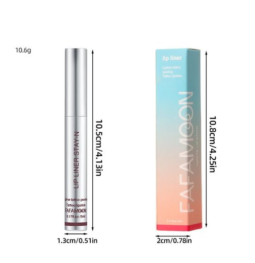 Peel Off Lip Liner Stain, Timbersonic Peel Off Lip Stain, Boulari Lip Stain Peel, Long-Lastin, Waterproof, Smudge-Proof Peel Off Lip Stain | Lightweight, Non-Sticky Lip Stain Peel Off (6 Colors)
