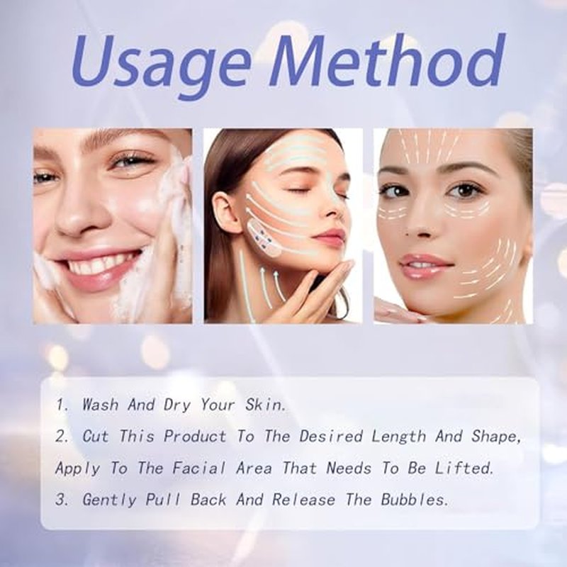 Face Tape Lifting Invisible, Face Lift Tape- Invisible Face Lift Tape, Face Lifting Sticker, V-Shaped Instant Face Tapes for Saggy Skin for Jowls Double Chin (120pcs)