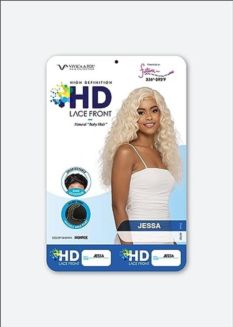 Vivica A. Fox JESSA, SYNTHETIC HAIR, Natural Baby Lace Wig, Color 1B, Off black