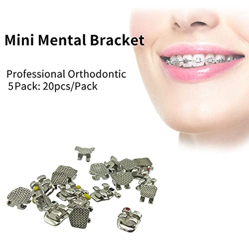 20PCS/Pack Dental Orthodontic Metal MINI Bracket Braces (1Pack MBT-022.3)
