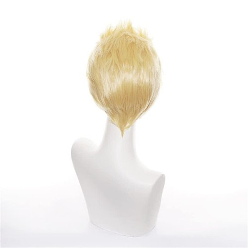 Mystylecos Takemichi Hanagaki Short Gold Wig The Way of Rebirth Anime Cosplay Wigs with Free Wig Cap