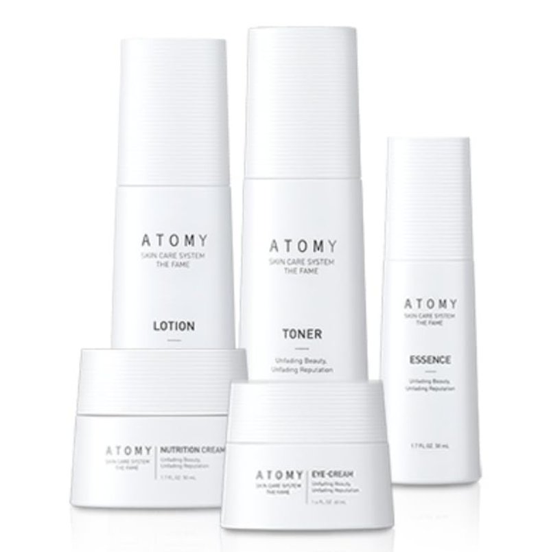 Fame Skin Care System - Daily Hydration Routine Kit | Toner, Lotion, Essence, Eye Cream & Nourishing Cream for All Skin Types