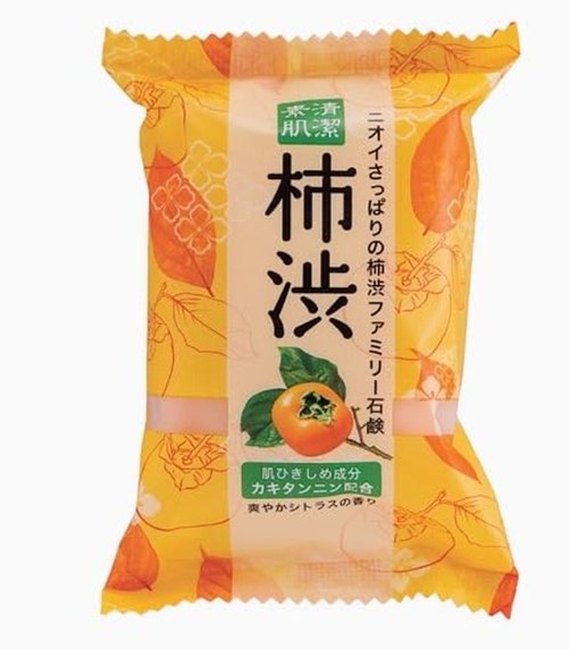 Natural Citrus Fragranced Persimmon Essence Soap, 80 g*2