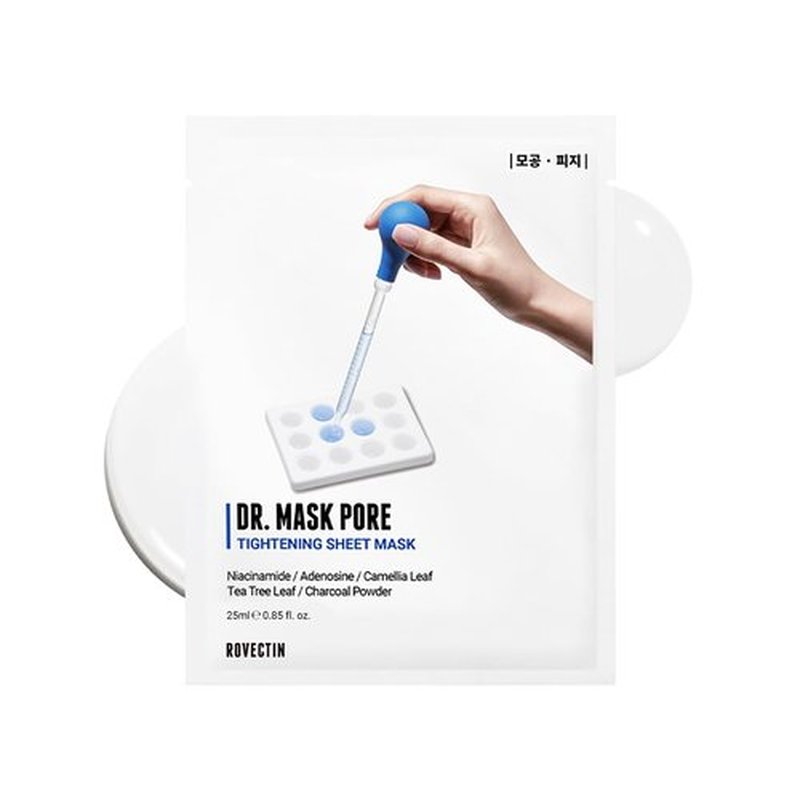 ROVECTIN Dr. Mask Pore for Sebum Control and Pore Treatment, Hydrating, Pore Tightening(Pack of 5 each)