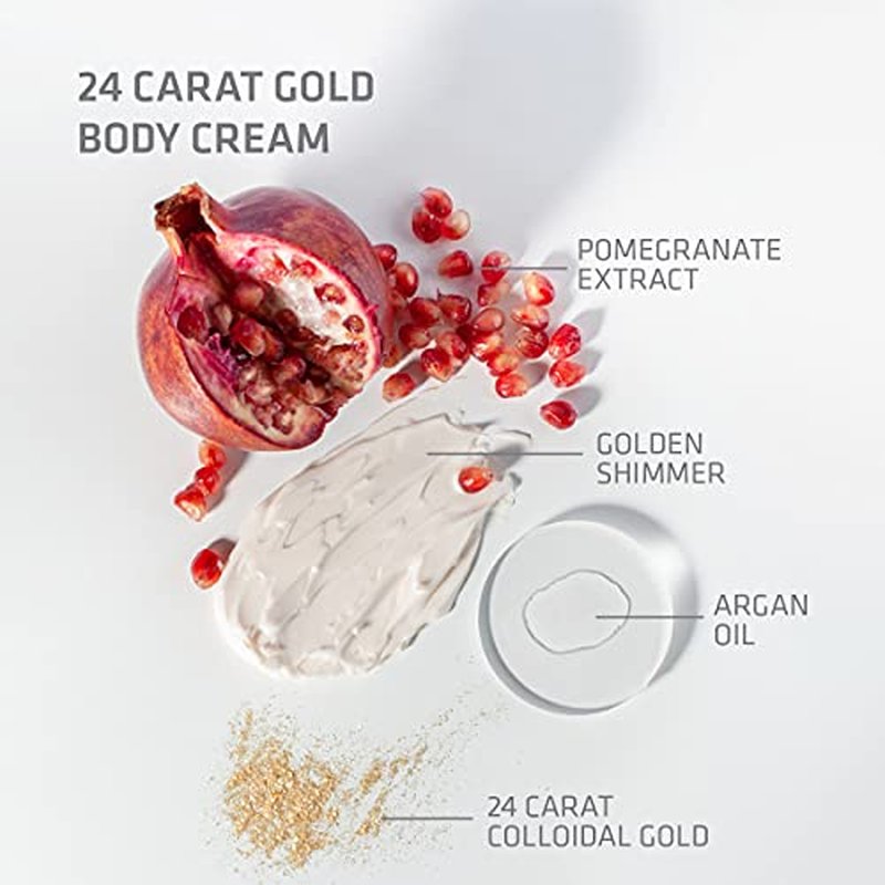 STENDERS Luxurious 24 Karat Gold Body Lotion (180 g) - Intensive Moisturizing Cream 24 Karat Colloidal Gold and Argan Oil, Extra Moisturizing, Nourishes and Gives a Light Gold Shimmer