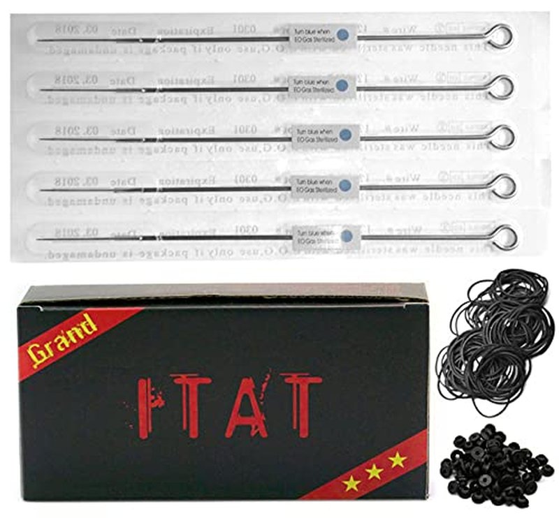 ITAT Ultra Premium Professional Long Bar Tattoo Needles #8 Magnum 50 Pack (0807M1)