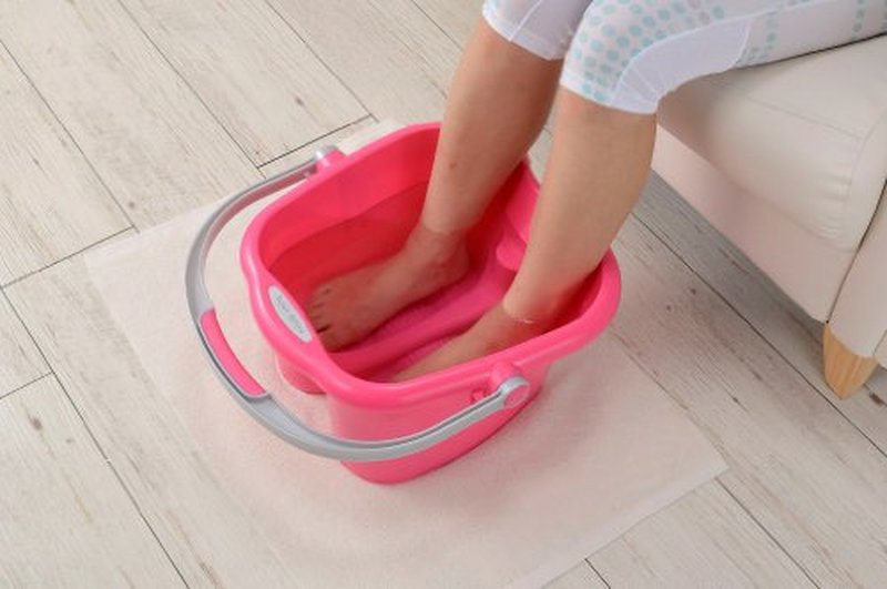 Inomata Chemistry 2503 Inomata Foot Bath, Relaxing, Cold Protection, Pink