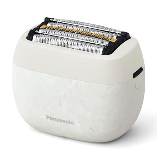 Panasonic ARC5 Palm-Sized Electric Razor, Handheld Luxury Compact Travel Shaver with Upcycled Body, 5-Blade Cutting System, and USB-C Charging, Wet/Dry - ES-PV6A-W