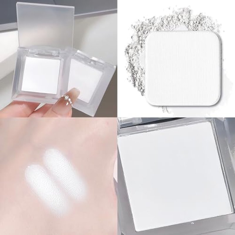 HHLTOH Eyeshadow Single Matte, High-Pigment Monochrome Eye Shadow Pressed Powder, Everyday Velvety Silky Eye Makeup Looks, Professional Long-Lasting Waterproof Single Eyeshadow Palette, White 02