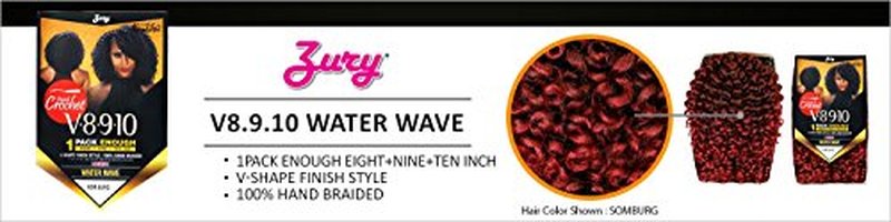 Royal Zury Synthetic Hair Crochet Braids V8.9.10 Water Wave 1Pack Enough (2)