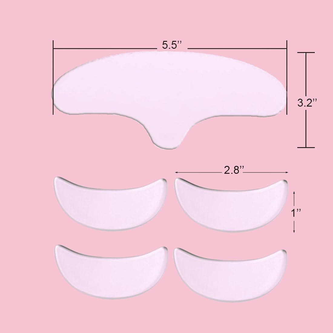 Comfordent Reusable Silicone Face Patches for Forehead & Fine Lines Overnight Smoothing