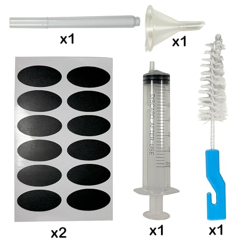 PIPIBA 24Pack 1/6 oz (5ml) Round Drip Tip Glass Eye Droppers. Essential Oil Glass Bottle. For Lab Bottles (Amber)