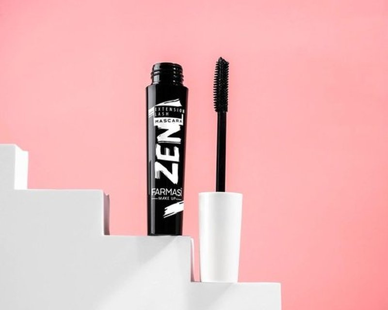 Farmasi Zen Extension Lash Mascara, Deep Black, Eyelash Volumizer with Smudge Free, No Clump, All Day Finish, Flake Resistant Makeup, Fuller Longer and Thicker Lashes, 8 mL (Double)