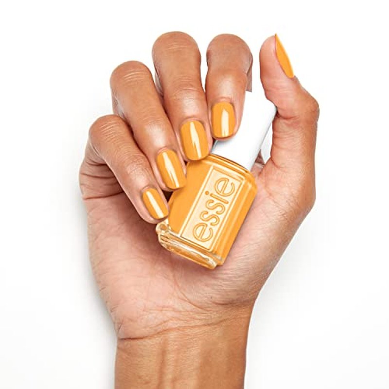 essie Salon-Quality Nail Polish, 8-Free Vegan, Bright Yellow, Check Your Baggage, 0.46 fl oz (Pack of 2)