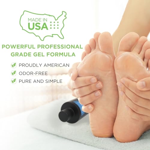 Callus Remover Gel ? Professional Foot Callus Removal for Smooth Feet & Cracked Heels ? Extra Strength Callus Gel with Pumice Stone ? 8oz, Made in USA