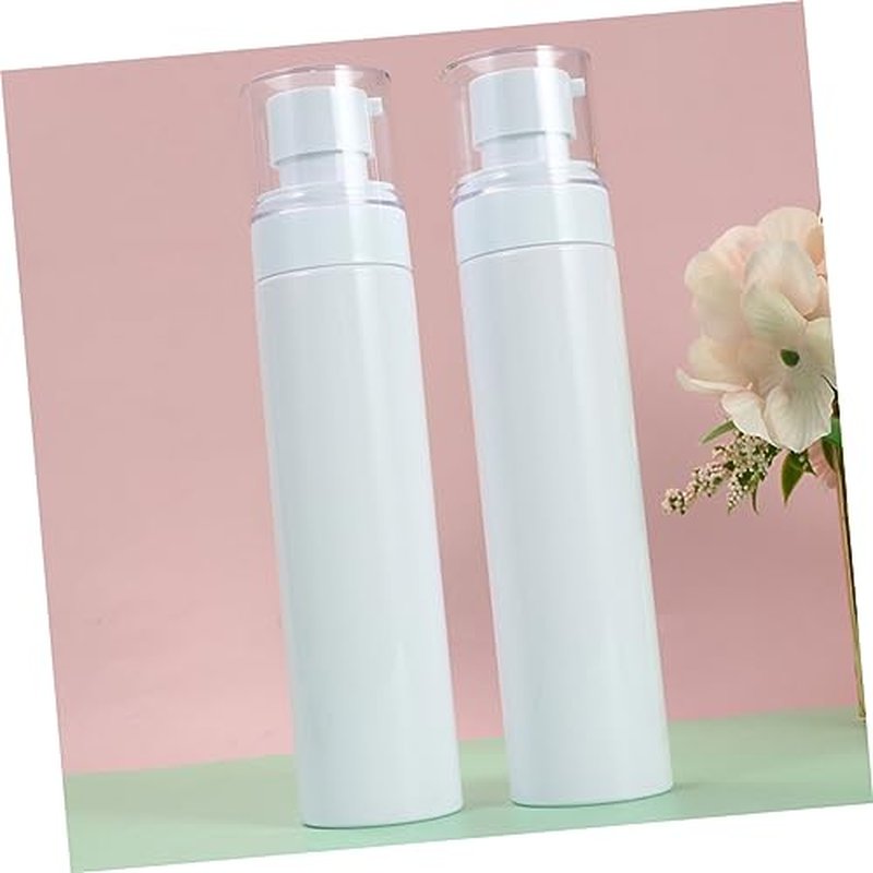 NOLITOY 2sets Lotion Sub Bottle Liquid Containers Foaming Dispenser Empty Mousse Foamer Pump Bottle Empty Water Lotion Bottle Empty Bottle Sub Emulsion Dispensing Bottle White 5pcs*2