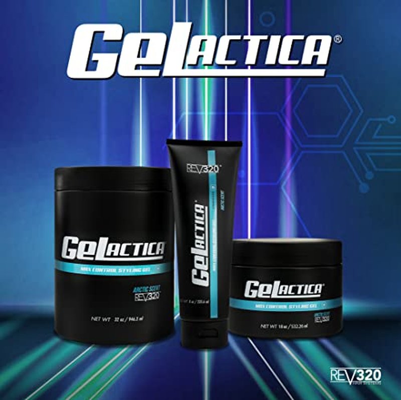 Gelactica - Edge Control Hair Gel - Bold Hold Natural Hair Product - Styling Gel - Strong Hold (18oz)