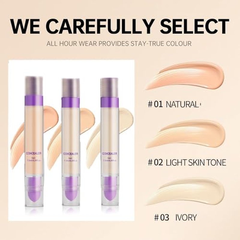 Diaoni Concealer,Diaoni Coverage Concealer,7.5ml Diaoni Concealer Stick, Diaoni High Coverage Concealer, Concealer Stick Full Coverage, Long-Lasting Waterproof Concealer (#01)