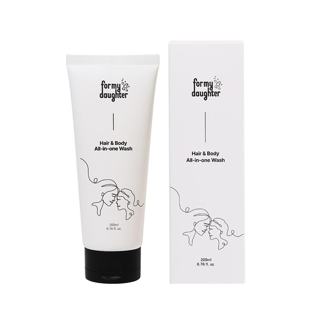 for my daughter Hair & Body All-in-One Body Wash | Peony Scented | Aloe + Papaya + Argan Oil | Gentle Gel Cleanser for Sensitive Skin & Hair – 200ml (6.76.oz)