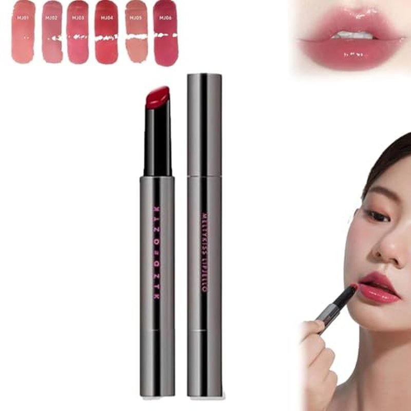Aztk Meltykiss Jelly Gloss Lipstick, AZTK Moisturizing Melty Kiss Lip Jelly, Aztk Lipstick, Aztec Gloss Lipstick, Long Lasting Waterproof Non-Fading Non-Stick Lipstick (02, 0.7 Fl Oz (Pack of 1))