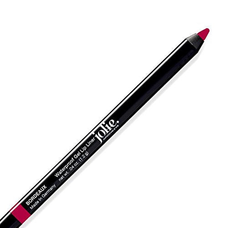 Jolie Glide-On Lip Pencil Long-Lasting, Waterproof Gel Lip Liner (Bordeaux)