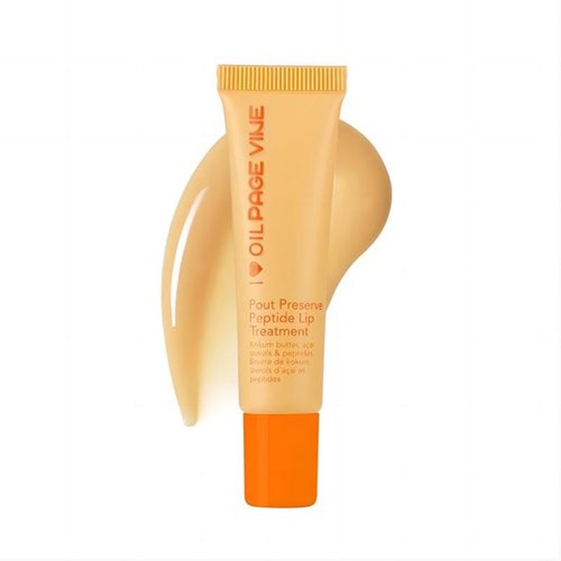Pout Preserve Peptide Lip Treatment, lip balm，lip peptide，pout preserve summer lip gloss (Citrus Sunshine)