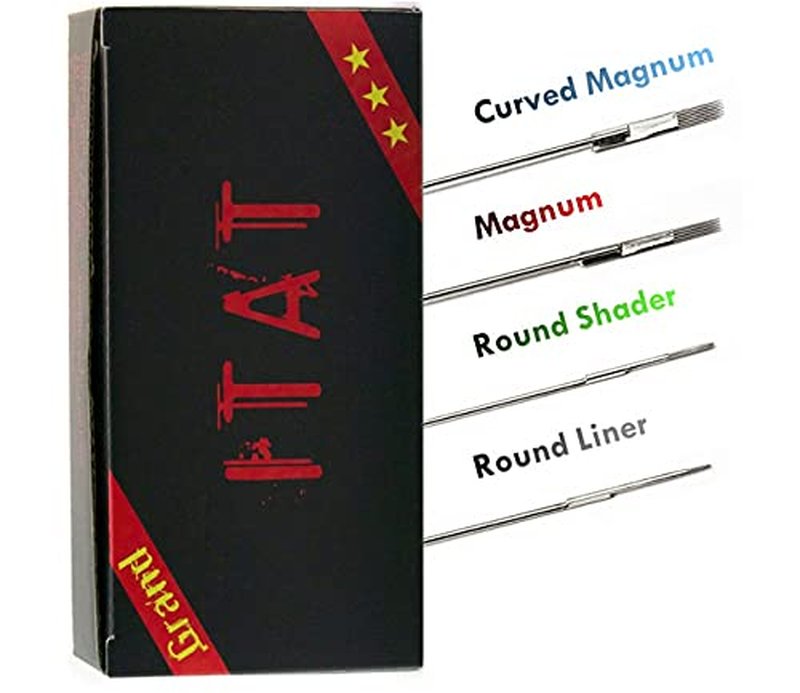 ITAT Ultra Premium Professional Long Bar Tattoo Needles #8 Magnum 50 Pack (0807M1)