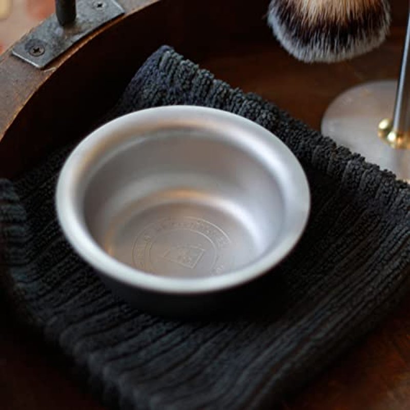 Vikings Blade Luxury Shaving Soap Bowl, Sandblasted Steel for Fast, Thick Lather, Unbreakable, Tactile Texture, Great for Most Pucks & Soaps (GRAND Chairman, 3.55” Diameter)