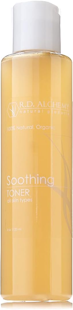 Natural & Organic Soothing Toner - Calming Formula for Dry, Sensitive Skin | Reduces Redness & Pore Size